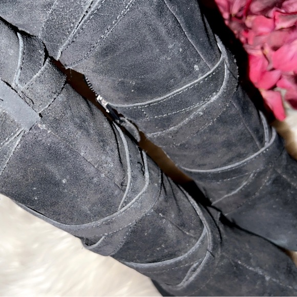 SAM EDELMAN Sable Over The Knee Suede Heel Boot - Picture 11 of 12